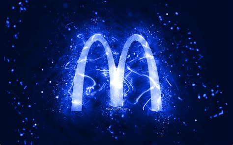 Descargar Fondos De Pantalla Logotipo Azul Oscuro De Mcdonalds K