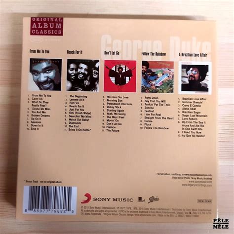 George Duke Original Album Classics EPIC 5 cds Pêle Mêle Online