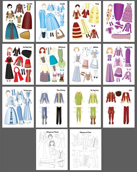 Fairy Tale Paper Doll Book Published Paper Dolls Paper Dolls Book