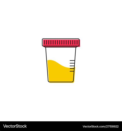 Icon For Urine Test Royalty Free Vector Image VectorStock