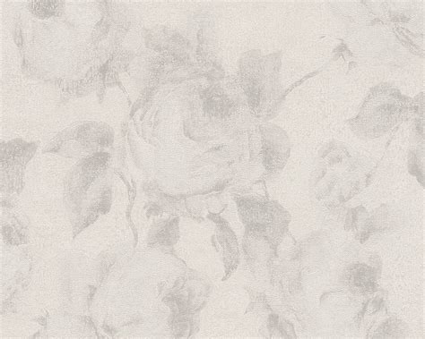 Traditional Floral Wallpaper in Cream and Grey design by BD Wall ...