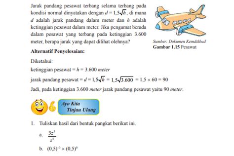 Kunci Jawaban Matematika Kelas Halaman Pangkat Nol Negatif