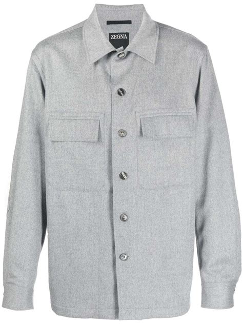 Z Zegna Oasi Cashmere Overshirt Farfetch Lookastic