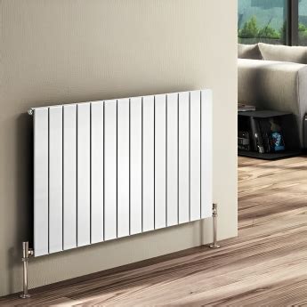 Reina Flat White Horizontal Designer Radiator Sizes