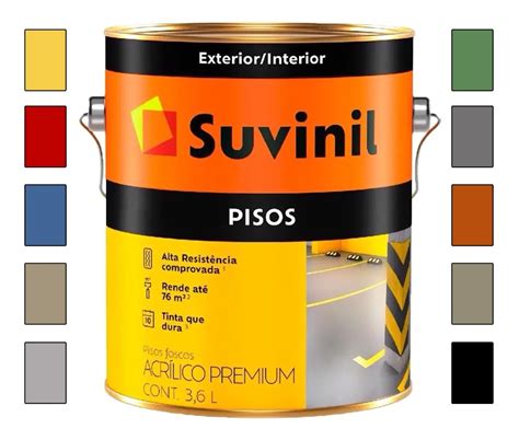 Tinta Piso Premium 3 6 Litros Diversas Cores Suvinil Parcelamento