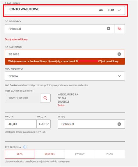 Przelew Zagraniczny W Pekao Finhack