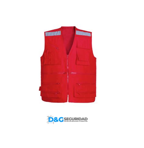 Chaleco Ge Logo Poplin Dyg Seguridad Industrial