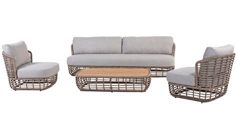 4 Seasons Outdoor Lugano Loungeset 4 Delig Nr 01 Tuinmeubelkorting Nl