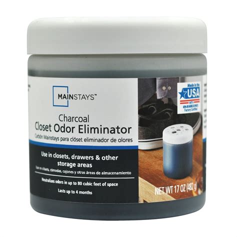 Mainstays Charcoal Closet Odor Eliminator Fragrance Free Odor Control