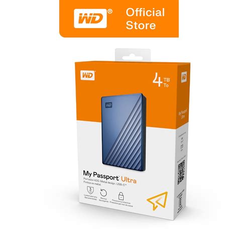 Jual Wd My Passport Ultra 4tb Hdd Hardisk Harddisk External Usb C 32 Shopee Indonesia