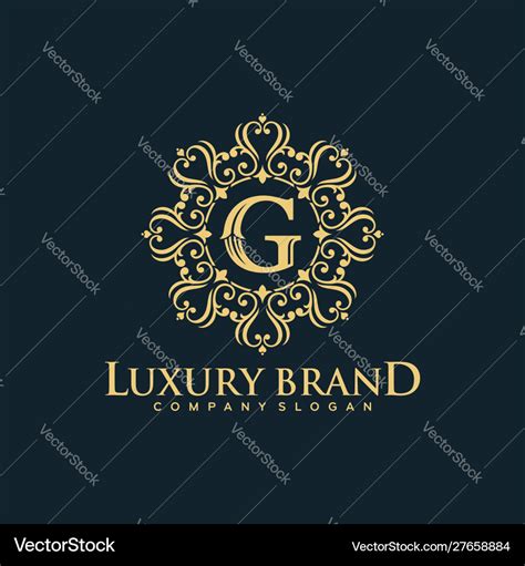 Elegante Luxus Logos Lizenzfreies Vektorbild