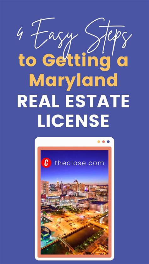 How To Get A Maryland Real Estate License In 4 Easy Steps Maryland