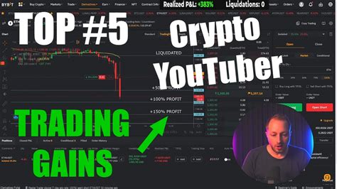 Top 5 Youtuber Live Crypto Trading Gains With Reactions Youtube