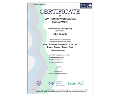 Care Certificate Standard 5 Train The Trainer Course Trainer Pack