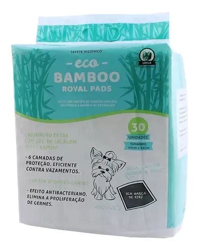 Tapete Higiênico Beeva Eco Bamboo Royal Pads 30 Unidades Frete grátis