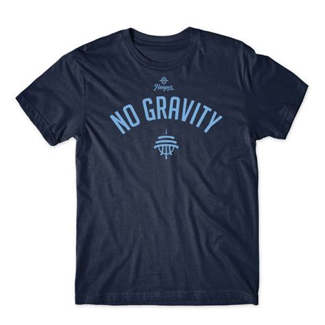 T SHIRT COTON BIO HOOPER NO GRAVITY BLEU