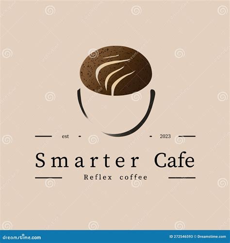 Coffee Cup Cafe Logo Vector Illustration And Design In Brown With