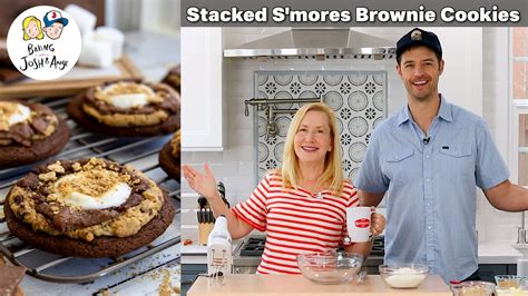 Stacked S Mores Brownie Cookies Baking With Josh Ange Youtube