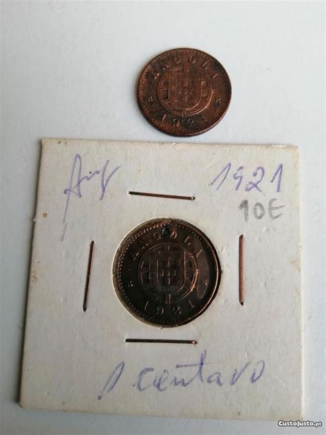 Moedas De Angola 1 Centavo 1921 Antiguidades e Colecções à venda