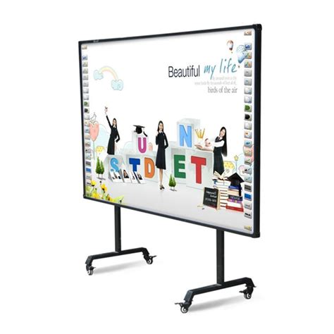 Interactive Projector Board Customized Size 82 To 120 Inch Finger Touch ...