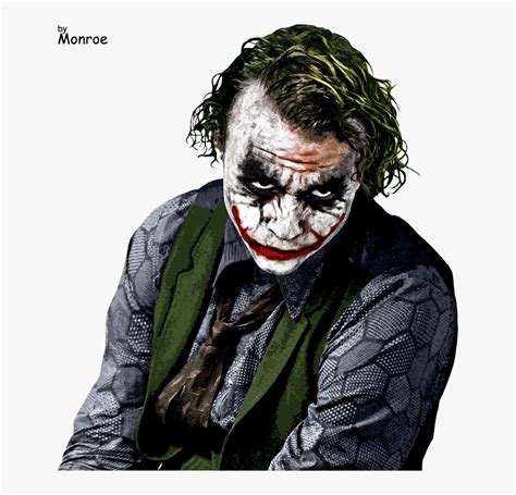 Heath Ledger Joker Art Png Heath Ledger Joker Png Transparent Png