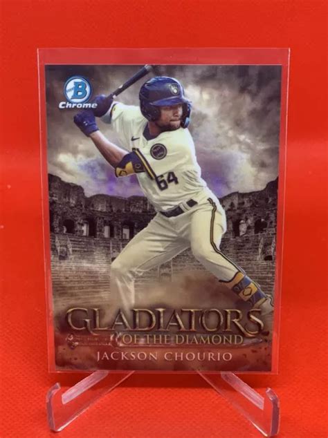 Jackson Chourio Bowman Chrome Gladiators Of The Diamond Gotd