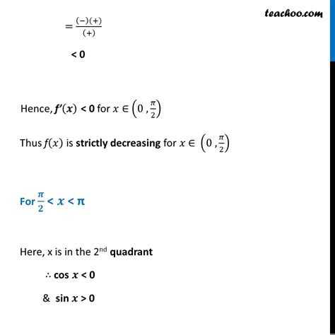 Ex 6 2 17 Prove That F X Log Cos X Is Strictly Decreasing