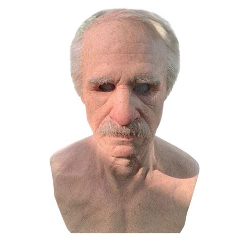 Buy Generic Super Soft Realistic Human Head Old Man Latex With Hair