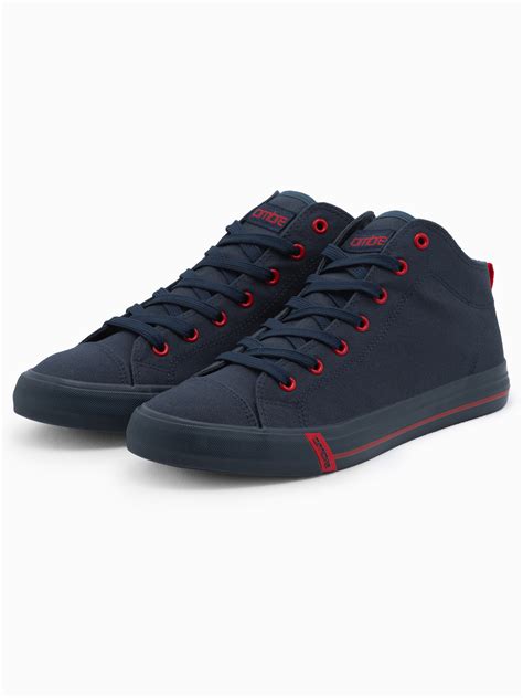 Men S Shoes Sneakers With Contrasting Elements Navy Blue V Om Foth