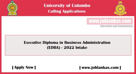 Executive Diploma In Business Administration Edba 2022 Intake