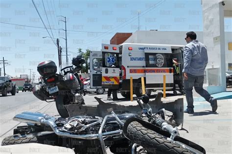 Biker Se Fractura La Pierna En Choque