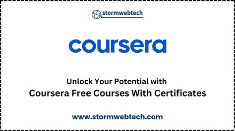 Unlock Skills : Coursera Free Courses With Certificates 2023