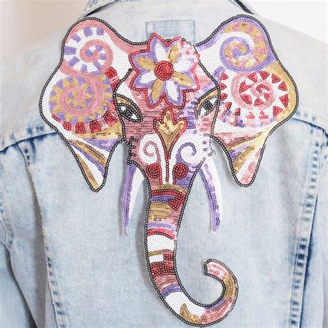 Elephant Applique Etsy