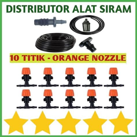 Paket Misting Titik Mist Nozzle Alat Siram Sprayer Hidroponik