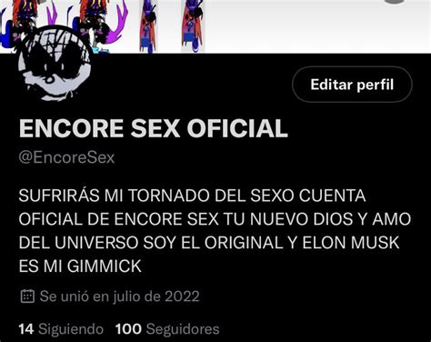 Encore Sex Oficial On Twitter Hemos Llegado A La Gran Cantidad De 100 Encore Sexosos