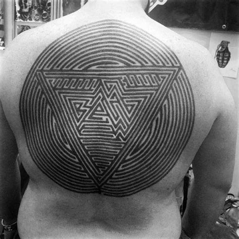 Labyrinth Tattoo Designs For Men Maze Ink Ideas