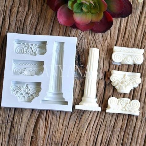 Anyana Silicone Roman Column Pillar Mold Silicone Fondant Chocolate