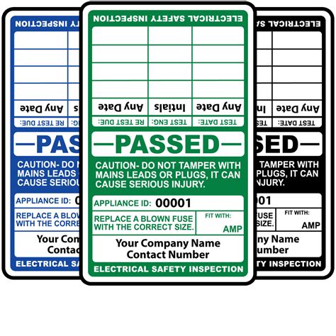 Pat Testing Personalised Cable Wrap Labels Portable Appliance Testing