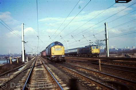 Dave Felton Away From Preston 2129 Class 40 No 40187 And Class 87 No 87005 Near Skew Bridge