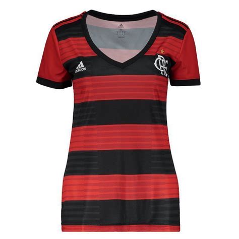 Camisa Adidas Flamengo I 2018 Feminina FutFanatics