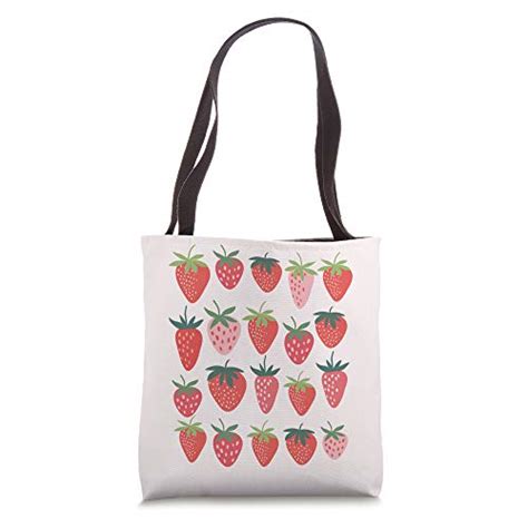 Cute Cottagecore Kawaii Strawberry Aesthetic Strawberries Tote Bag — 🛍️