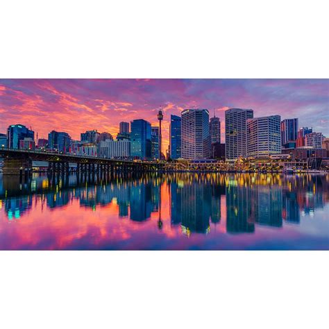 Canvas Print Darling Harbour Sunrise Photo By William Rollo