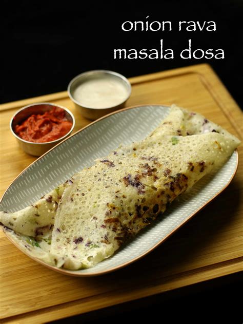 onion rava dosa with aloo bhaji recipe | instant rava masala dosa recipe