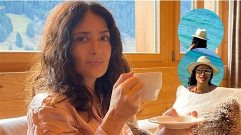 Salma Hayek celebró sus 57 años con un álbum de fotos en el mar Caras