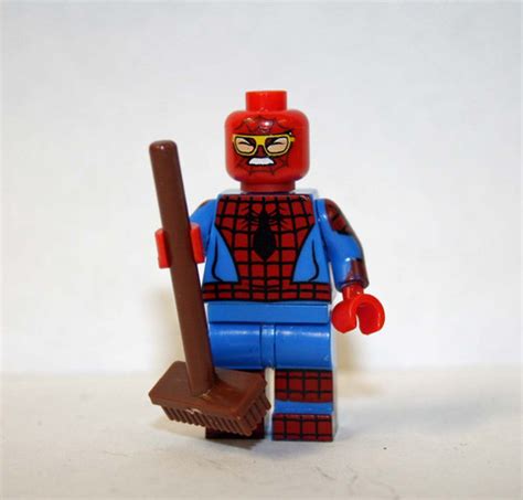 Spider Man Stan Lee Janitor Marvel Minifigure Minifigureoutlet