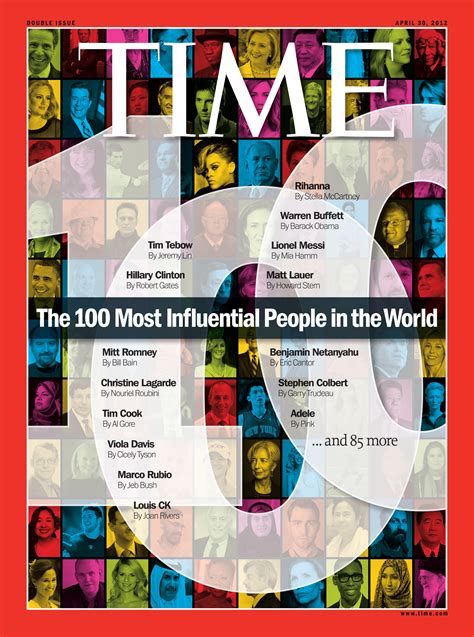 Time’s 100 ‘most Influential People In The World’ List Includes Obama Pippa Tebow Kim Lin Lauer