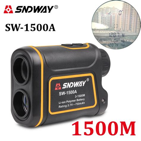 SNDWAY Laser Rangefinder Monocular Telescope Laser Distance Meter 1500m