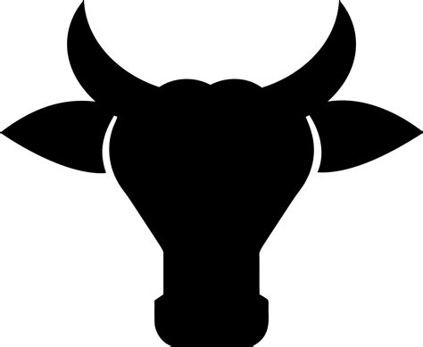 Cow Face Silhouette at GetDrawings | Free download