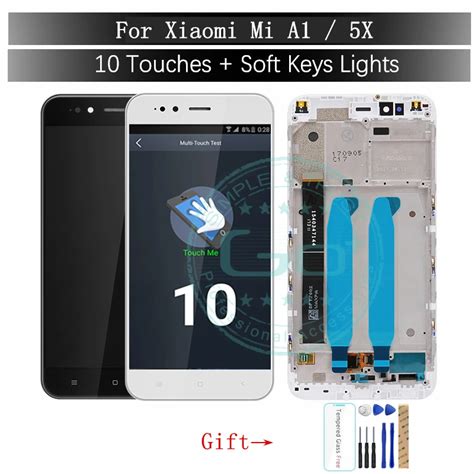 Xiaomi Mi A1 LCD Display with Frame 10 Touch Panel Screen Xiaomi A1 5X ...