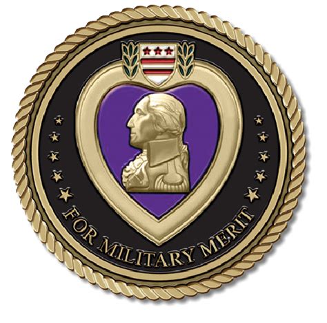 Purple Heart Bronze Medallion – Military Medallions – Etched Brass and ...